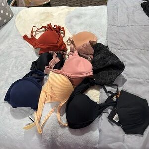 11 Bras - hardly worn